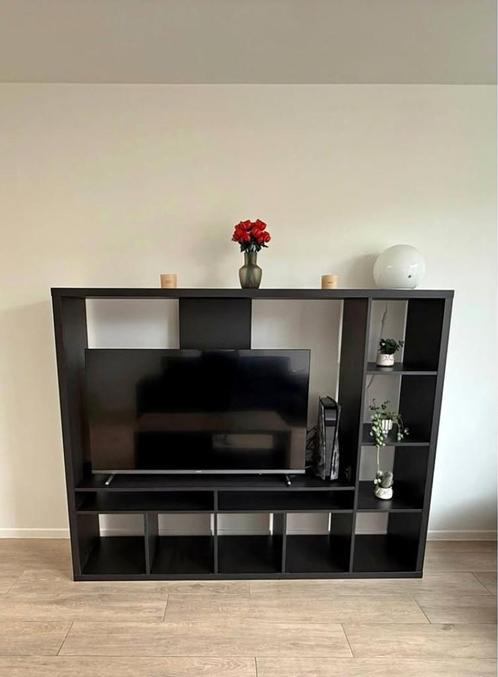 Tv-meubel IKEA lappland zwart, Huis en Inrichting, Kasten |Televisiemeubels, Zo goed als nieuw, 100 tot 150 cm, 150 tot 200 cm