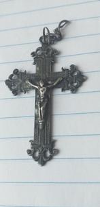 Antieke/Zilver Kruis Hanger.Religious, Antiek en Kunst, Ophalen of Verzenden