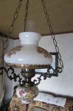2 bij elkaar passende lusters in porselein, Ophalen, Gebruikt, Glas, Retro klassiek