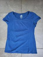 Mooie blauwe t-shirt mt 40, Blauw, Korte mouw, Gedragen, Ophalen