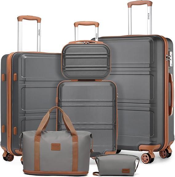 Reiskoffer set | ABS | 6 stuks | GRATIS LEVERING, Handtassen en Accessoires, Koffers, Nieuw, Hard kunststof, Slot, Uitschuifbare handgreep