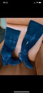 Bottes en daim bleues de Caroline Biss, Vêtements | Femmes, Comme neuf, Bleu, Enlèvement ou Envoi, Bottes hautes