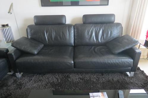 Lederen design zetel van Rolf Benz, Huis en Inrichting, Zetels | Zetels, Gebruikt, Rechte bank, Vierpersoons of meer, 200 tot 250 cm
