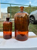 Apotheekflessen in bruin glas, Ophalen