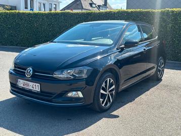 Volkswagen Polo 1.0 Benzine 2019/ Weinig kilometers, Auto's, Voorwielaandrijving, 4 cilinders, Zwart, 5 deurs