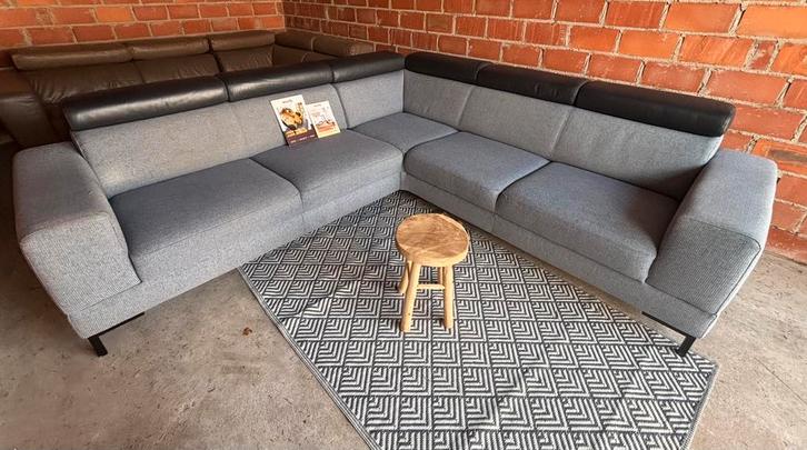 Hoekbank montel tosca ZGAN, Huis en Inrichting, Zetels | Zetels, Zo goed als nieuw, Hoekbank, Leer, Ophalen