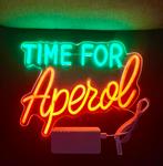 Lampe au néon Time for Aperol, Enlèvement ou Envoi, Neuf, Table lumineuse ou lampe (néon)