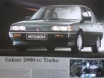 Mitsubishi Galant & 2000 Turbo 1985 Brochure, Boeken, Auto's | Folders en Tijdschriften, Ophalen of Verzenden, Mitsubishi