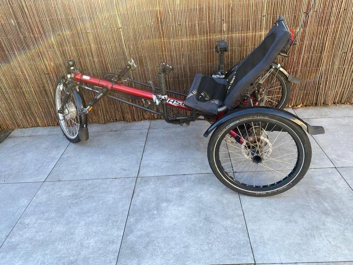 Electrische Driewielfiets Ligfiets: Hase Kettwiesel te koop, Fietsen en Brommers, Fietsen | Driewielfietsen, Gebruikt, Ophalen of Verzenden