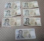 7 Bankbiljetten van 20 Belgische frank 1964, Postzegels en Munten, Bankbiljetten | België, Ophalen of Verzenden, Setje