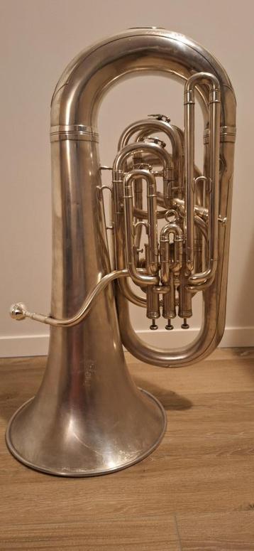 B&H Imperial Es-bastuba 4-ventielen, Musique & Instruments, Instruments à vent | Tubas, Enlèvement, Utilisé, Tuba en Mi, Avec valise ou sac