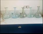 Lot de 5 carafes/pichets en verre souffle artisanal., Maison & Meubles, Récipient(s), Neuf, Verre
