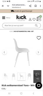 Kick eetkamerstoelen Yara wit, Huis en Inrichting, Stoelen, Ophalen, Nieuw, Wit