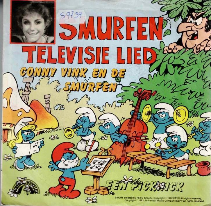 Vinyl, 7"   -   Conny Vink En De Smurfen* – Smurfen Televisi, CD & DVD, Vinyles | Autres Vinyles, Autres formats, Enlèvement ou Envoi