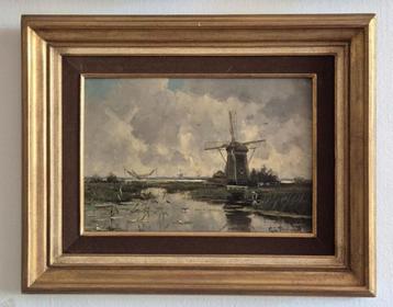 Peinture a l'huile de l'artiste Geo Poggenbeek(1853-1903). beschikbaar voor biedingen