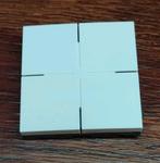 NIEUW Niko centraalplaat 4 voudige schakelaar, Doe-het-zelf en Bouw, Ophalen, Nieuw, Schakelaar