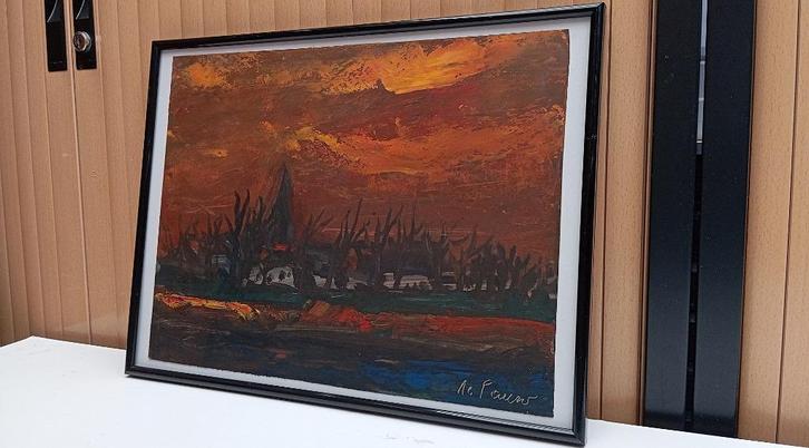 GABY DE PAUW (1924-2000) schilderij (1 b), Antiek en Kunst, Kunst | Schilderijen | Modern, Ophalen