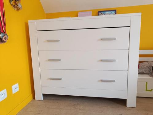 Witte commode Bopita, Kinderen en Baby's, Kinderkamer | Commodes en Kasten, Gebruikt, Commode, 90 tot 105 cm, 100 cm of meer, 50 tot 70 cm