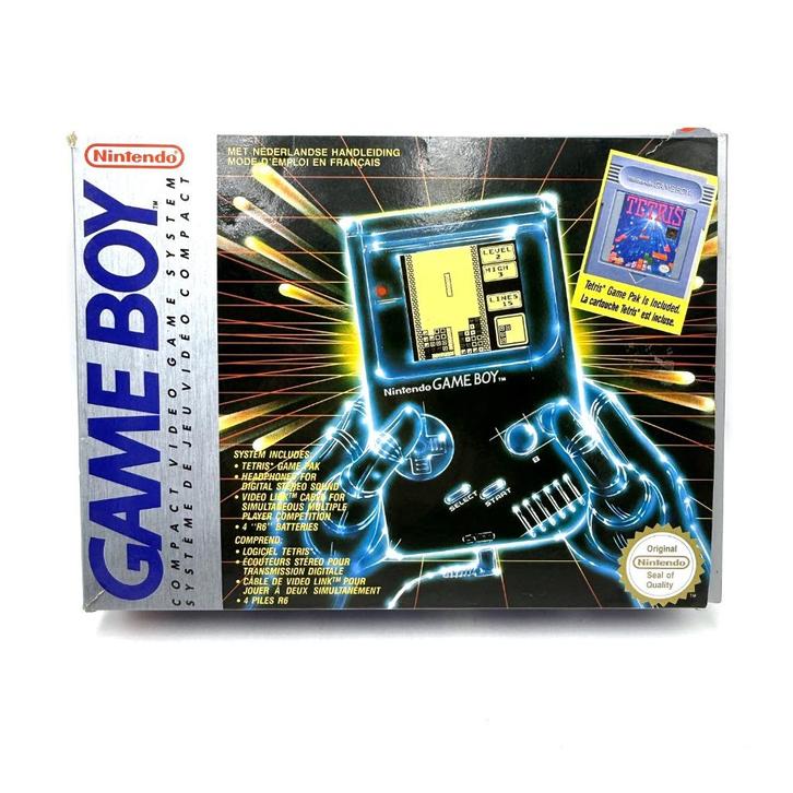 Nintendo Gameboy-systeem FAT Classic Tetris-pakket DMG-01, Games en Spelcomputers, Spelcomputers | Nintendo Game Boy, Zo goed als nieuw