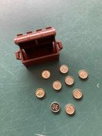 Lego schatkist met munten (9x), Kinderen en Baby's, Verzenden, Zo goed als nieuw, Losse stenen, Lego