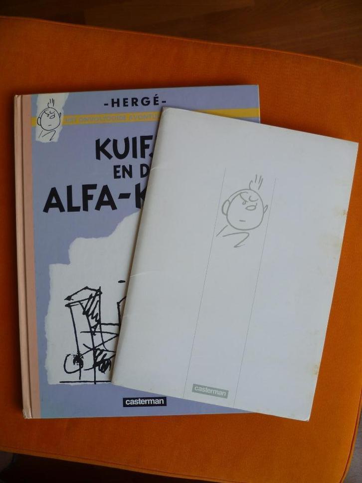 KUIFJE LUXE UITGAVE +PERSMAP"KUIFJE EN DE ALFA KUNST"1987, Boeken, Stripverhalen, Gelezen, Meerdere stripboeken, Ophalen of Verzenden