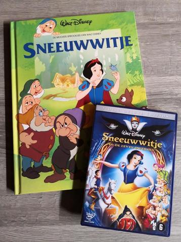 Disney pakket dvd + leesboek sneeuwwitje   beschikbaar voor biedingen