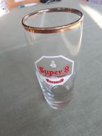Deux verres de pilsner de "Haacht" Super 8., Comme neuf, Autres marques, Enlèvement ou Envoi, Verre ou Verres