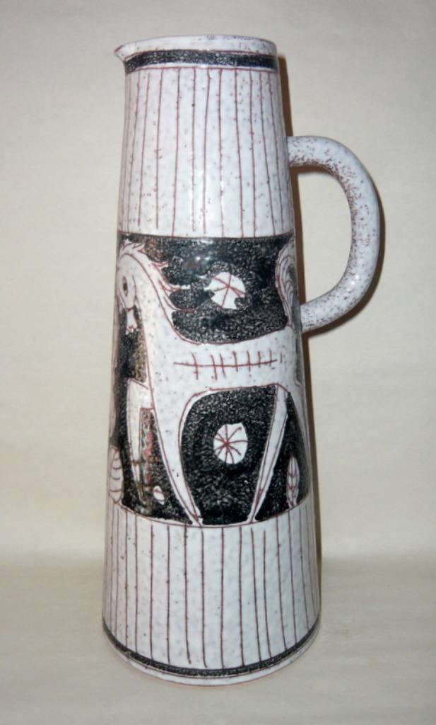 FRATELLI FANCIULLACCI KRUIKVAAS PAARDEN CA 1955, Antiek en Kunst, Antiek | Keramiek en Aardewerk, Ophalen of Verzenden