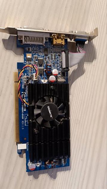 Gigabyte NVIDIA GV-N210 OC 512 Mb HDMI DVI VGA, Enlèvement ou Envoi