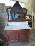 Kaptafel Marmer, Huis en Inrichting, Ophalen, Gebruikt, Hout