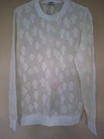 Witte Sweater 'KENZO' (katoen/zijde) - maat 38, Ophalen of Verzenden, Zo goed als nieuw, Wit