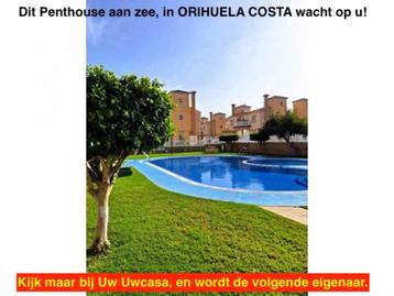 Uw eigen mooie Penthouse in ORIHUELA COSTA aan zee + parking beschikbaar voor biedingen