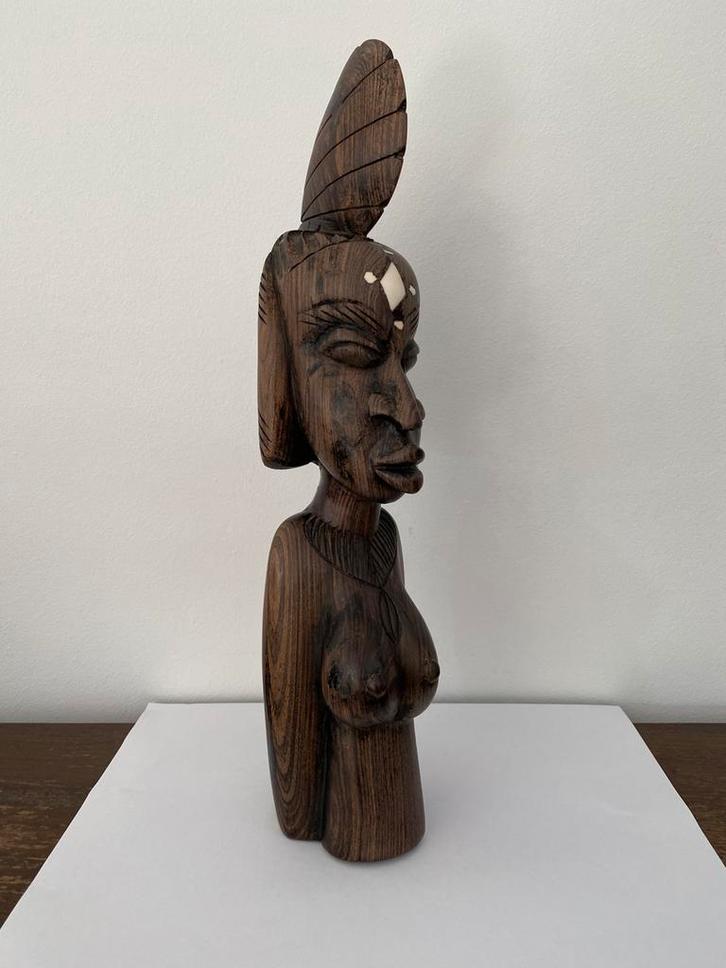 Houten Afrikaans beeld - vrouw, Antiek en Kunst, Kunst | Beelden en Houtsnijwerken, Ophalen
