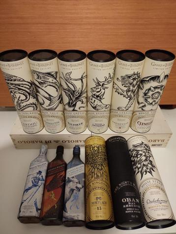 Verzameling van 12 Game of Thrones Schotse whisky's