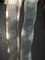 Ruban transparent doré et argent, Ophalen of Verzenden, Nieuw, Lint, Band of Elastiek