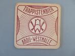 oud bierviltje Trappistenbier Abdij - Westmalle Trappist, Verzamelen, Verzenden, Zo goed als nieuw, Viltje(s), Overige merken