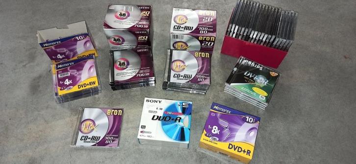 Partij dvd's & cd's & lege doosjes (nieuw), Computers en Software, Beschrijfbare discs, Nieuw, Overige typen, Ophalen of Verzenden