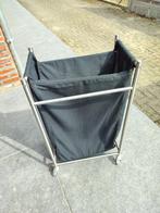 Wasmand op wieltjes, Huis en Inrichting, Badkamer | Badtextiel en Accessoires, Ophalen, Gebruikt, Zwart, Overige typen