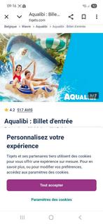Ticket aqualibi, Tickets & Billets