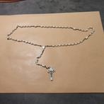 Vintage rozenkrans – melkglaskralen & kruis, Ophalen, Gebruikt, Christendom | Katholiek