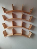 Boekenrek hout / CD Rek gebogen, Huis en Inrichting, Woonaccessoires | Wandplanken en Boekenplanken, Ophalen, Zo goed als nieuw