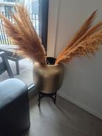 Gouden vaas met pluimen, Huis en Inrichting, Ophalen, Nieuw, Binnen