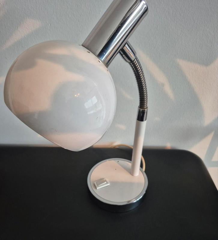 vintage bureaulampje, Huis en Inrichting, Lampen | Tafellampen, Gebruikt, Minder dan 50 cm, Metaal, Ophalen