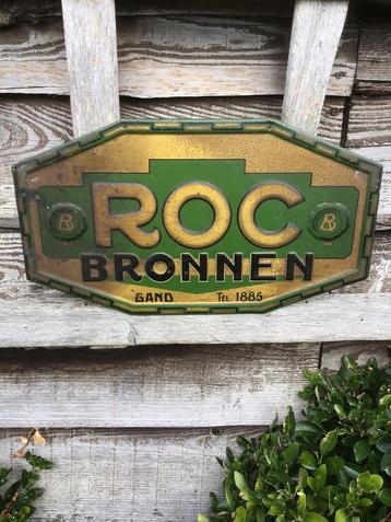 Zeldzaam reclamebord Gent bronwater 1927 art deco omlijsting beschikbaar voor biedingen