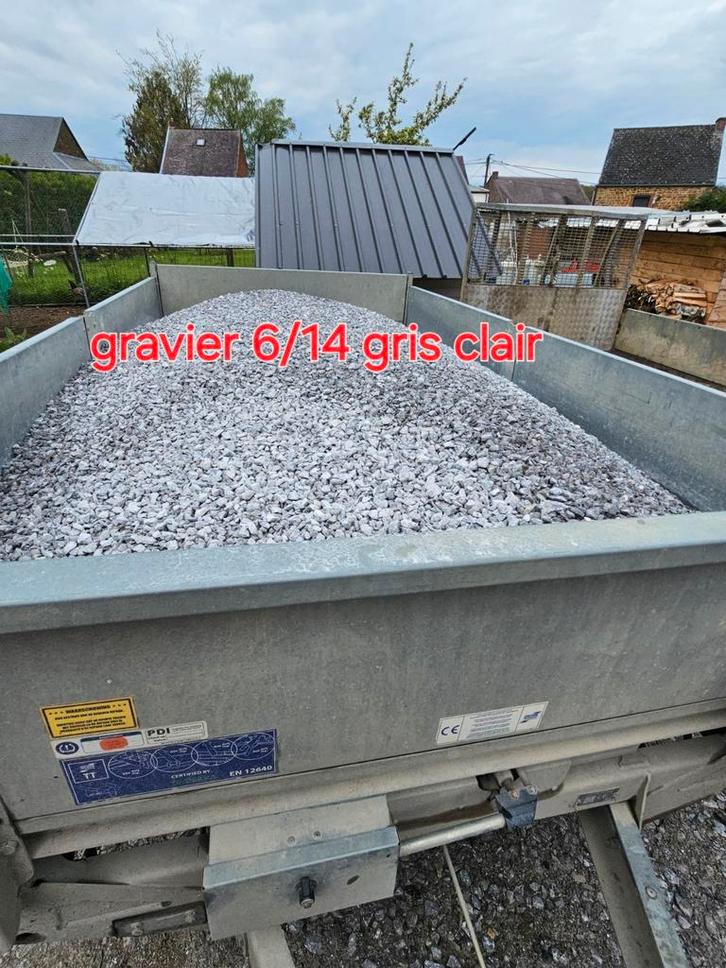 Gravier 6/14 et tout autres calibre dispo sur demande, Tuin en Terras, Grind, Keien en Split, Zo goed als nieuw, Verzenden