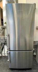 Liebherr vrijstaande inox koel-vriescombinatie 75cm, Ophalen, Gebruikt, 200 liter of meer, 60 cm of meer