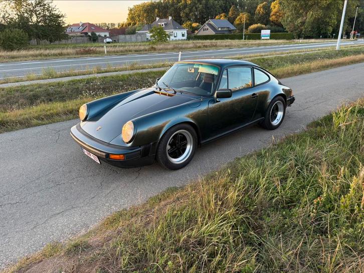 Porsche 911sc 1980, Auto's, Porsche, Particulier, Benzine, Coupé, Handgeschakeld, Groen, Zwart, Leder en Stof, Achterwielaandrijving
