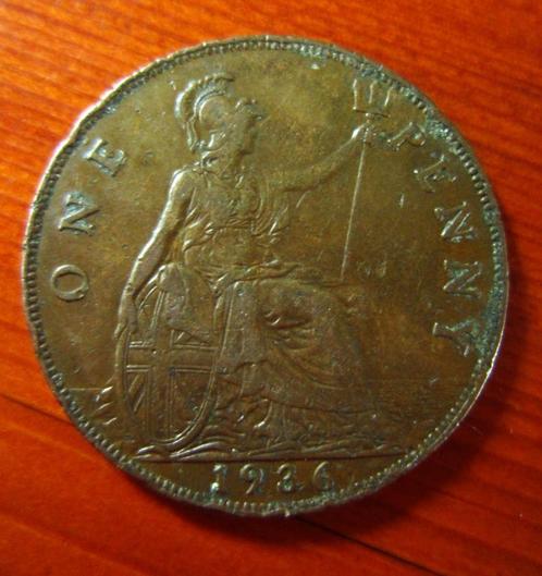 VERENIGD KONINKRIJK munt - 1 cent - George V - 1936, Postzegels en Munten, Munten | Europa | Niet-Euromunten, Losse munt, Overige landen