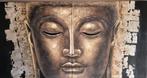 Peinture de Bouddha, Comme neuf, Peinture, 75 cm ou plus, Enlèvement