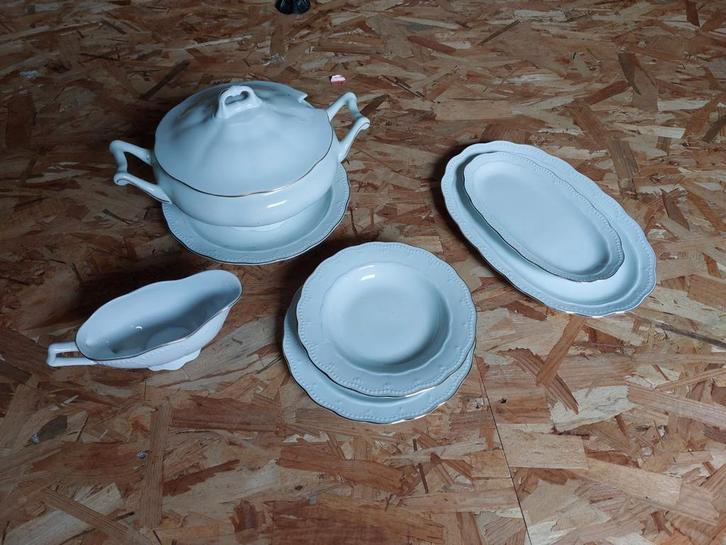 Service porcelaine polonais, Antiek en Kunst, Antiek | Servies compleet, Ophalen